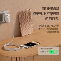 品胜（PISEN） TS-C161 氮化镓复古充电器套装 140W 1.8米 最大功率240W 双头Type-C（单位：套）象牙白色