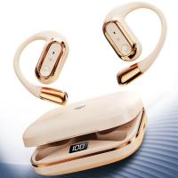 爱国者（aigo） TX05 骨传导蓝牙耳机 长14cm宽10cm高4.2cm 数显挂耳式 (单位:个) 米色