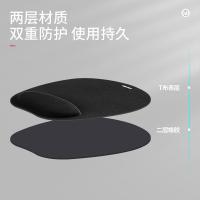 得力（deli） 83003 鼠标垫 腕托 220*250*25mm 橡胶+T布+记忆棉（单位：块）黑色
