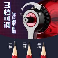 三木（SUNWOOD） X30 全透明自动进铅削笔器 6*12*10cm(单位：个) 红色