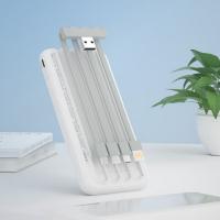 纽曼（Newmine）X-10充电宝自带四线1万毫安144*67*20mm白色（单位:个）