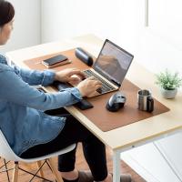 山业 MPD-C6BR-90 PU皮革桌垫 900x400x1.7mm 天然棕色 (单位:个)