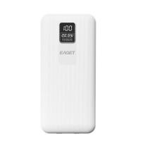 忆捷（EAGET）EQ102快充移动电源 22.5W 10000毫安147.5*68.5*16.5mm（单位：个）白色