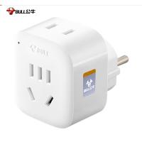 公牛（BULL） 电源转换器 2位德标转国标 GN-L01G 2孔 (单位:个) 白色