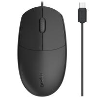 雷柏（Rapoo） N100C 有线光学鼠标 116*61.8*35.6mm（单位：个）黑色