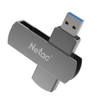 朗科（Netac） U681 旋转金属优盘 USB3.0 64GB(单位：个) 深灰色