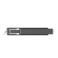 朗科（Netac） U681 旋转金属优盘 USB3.0 64GB(单位：个) 深灰色