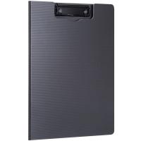 得力（deli） 5016 竖式折页板夹 A4 (210x297mm) 灰色 (单位:个)