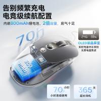 倍思（Baseus） BS-007Max AI智能创作长续航屏显无线鼠标 蓝牙 +2.4G 无线双模式 月影灰 (单位:个)