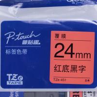 兄弟（brother） TZE-451  标签机色带 24mm*8m （单位:个） 适用PT-E300 PT-7600 PT-P700 PT-9700PC 红底黑字