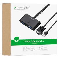 绿联（UGREEN） 30711 VGA切换器 二进一出 2进1出(单位：个) 黑色
