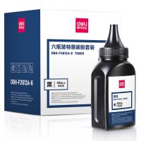 得力（deli） DBH-F2612A-6 六瓶装特惠碳粉套装 600克 黑色 6瓶/套 适用HPLaserJet1010/1012/1015/1018/1020/1022/3015/3020/3030/3050/3050z/3052/30
