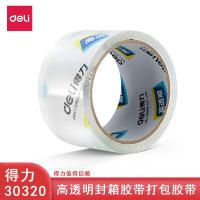得力（deli） 30320 封箱胶带 60mm*30y*50um 透明色 6卷/筒 (单位:筒)