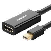 绿联（UGREEN） 10461 Mini DP转HDMI转换器 20cm 黑色 (单位:个)