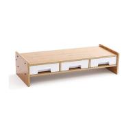 倍方 37741 显示器增高架 三抽屉 12*20*50cm 竹木色 (单位:个)