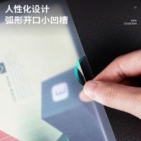 得力（deli）  63108 抽杆夹 A4水滴抽杆夹8mm 10个/包 （单位：包） 透明