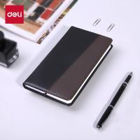 得力（deli） 7913 皮面笔记本 48K 120张(单位：本) 黑咖色