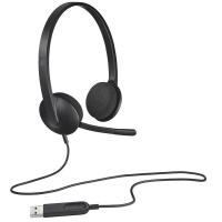 罗技（Logitech） H340 耳麦 65*185*200mm  (单位：副 ) 黑色