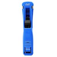 得力（deli） 8591 推夹器 116*23mm 蓝色 (单位:只)