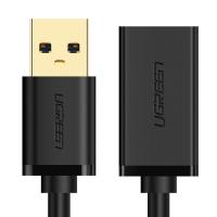 绿联（UGREEN） 10373 USB3.0延长线 A公对A母 2米 黑色 (单位:根)