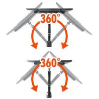 山业 EEX-LA015 电脑支架 6.5KG承重 （单位:副） 黑色