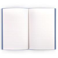 得力（deli） 22284 软面贴芯皮面本 A5 210mm*143mm 96张 80g米黄纸 PU皮质封面 (单位：本) 蓝色