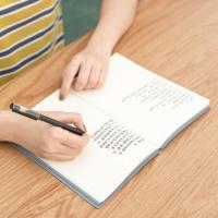 得力（deli） 22284 软面贴芯皮面本 A5 210mm*143mm 96张 80g米黄纸 PU皮质封面 (单位：本) 蓝色