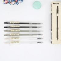 晨光（M&G） AGP81108 全针管按动中性签字笔 0.5mm  （单位：盒） 黑色(笔杆颜色随机)