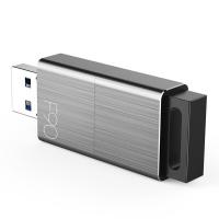 忆捷（EAGET） F90 U盘 32GB USB3.0 推拉式 金属 防尘/防水/防震 55.9*21.5*9.8MM (单位：个)