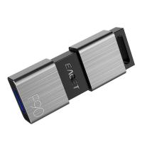 忆捷（EAGET） F90 U盘 128GB USB3.0 推拉式 金属 防尘/防水/防震 55.9*21.5*9.8MM (单位：个)
