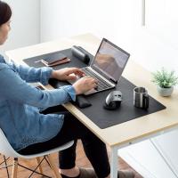 山业 MPD-C6BK-90 PU皮革桌垫 大尺寸 黑色 (单位:个)