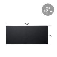 山业 MPD-C6BK-90 PU皮革桌垫 大尺寸 黑色 (单位:个)