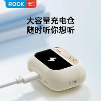 洛克（ROCK） RAU0782 A5 PRO 智能屏 ANC 主动降噪蓝牙耳机 300mAh(单位：副) 白色