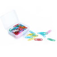 得力（deli） 0024 彩色回形针 29mm 100枚/盒(单位：盒) 彩色