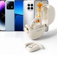 联想（Lenovo） LP81 蓝牙耳机无线挂耳式 300mAh  (单位：副 )米色