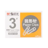 晨光（M&G）ABS91696 金属回形针 3号 单个长30mm 100枚/盒（单位：盒) 银色 新老包装随机发货