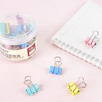 宝克（BAOKE） BC1365 长尾夹 19mm 40只/筒 （单位:筒） 彩色