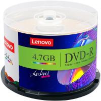 联想（Lenovo） DVD-R 刻录光盘 16速4.7GB 台产档案系列 桶装50片 空白光盘 (单位：桶) 金色