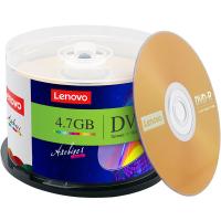 联想（Lenovo） DVD-R 刻录光盘 16速4.7GB 台产档案系列 桶装50片 空白光盘 (单位：桶) 金色