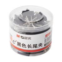 晨光（M&G） ABS92736 Eplus筒装黑色长尾夹  19mm  (单位：筒) 黑色