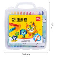 得力（deli） 72072 油画棒 24色（单位：盒）混色