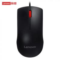 联想（Lenovo） M220L 有线轻音鼠标 大红点 线长1.4米(单位：个) 黑色