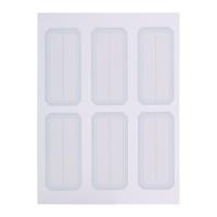 晨光（M&G） YT-10 口曲纸/自粘性标贴 23*49mm 6枚*10张/包(单位：包) 蓝框