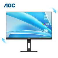 AOC Q24P3C 显示器 23.8英寸 2K Type-C90W反向充电 升降旋转 低蓝光 （单位：台） 黑色