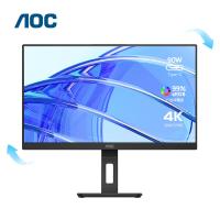 AOC U27P3C 显示器 27英寸 4K 10bit 升降旋转支架 低蓝光爱眼 （单位：台） 黑色