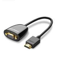 绿联（UGREEN） 40253 转换器 HDMI转VGA线  (单位：个） 黑色