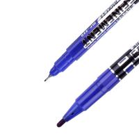 宝克（BAOKE） MP220 小双头油性记号笔 0.5/2mm 12支/盒(单位：盒) 蓝色