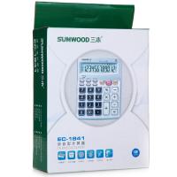 三木（SUNWOOD） EC-1841 语音型计算器 12位(单位：个) 银色