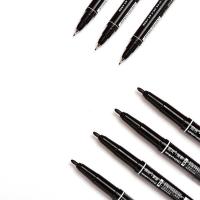 晨光（M&G） XPMV7403 赛美小双头记号笔 细头1.5mm,极细头0.5mm  (单位：支 )黑色