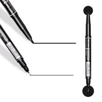 晨光（M&G） XPMV7403 赛美小双头记号笔 细头1.5mm,极细头0.5mm  (单位：支 )黑色